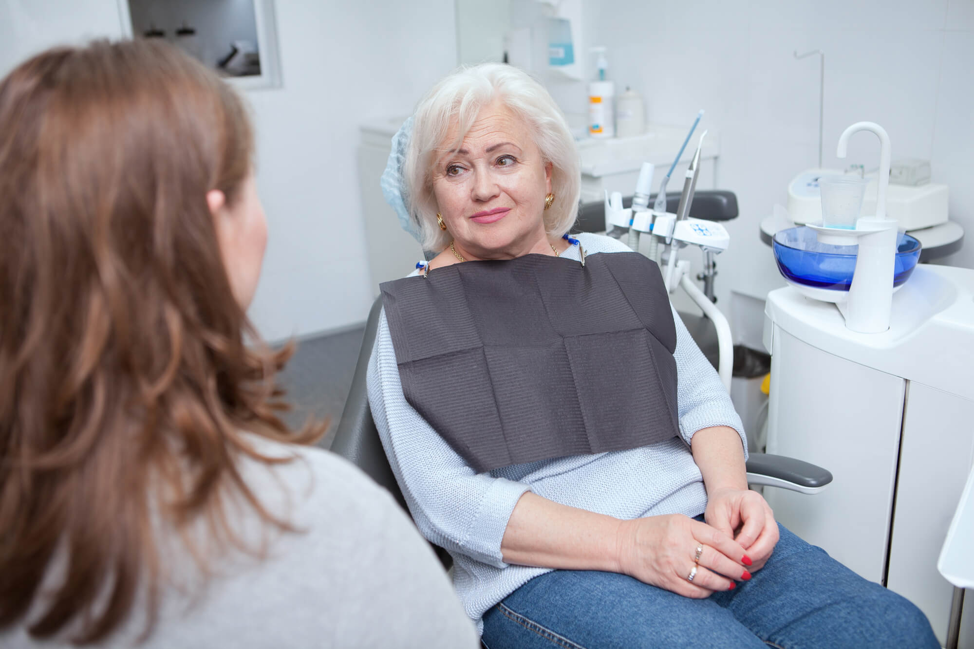 Patient getting Dental Implants in Fort Pierce