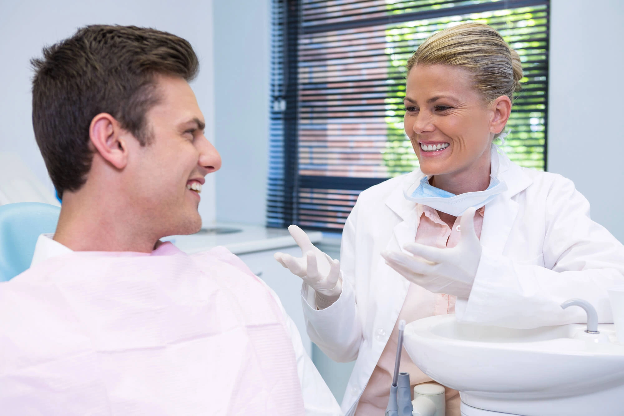 Patient-talking-with-Ft.-Pierce-Dentist