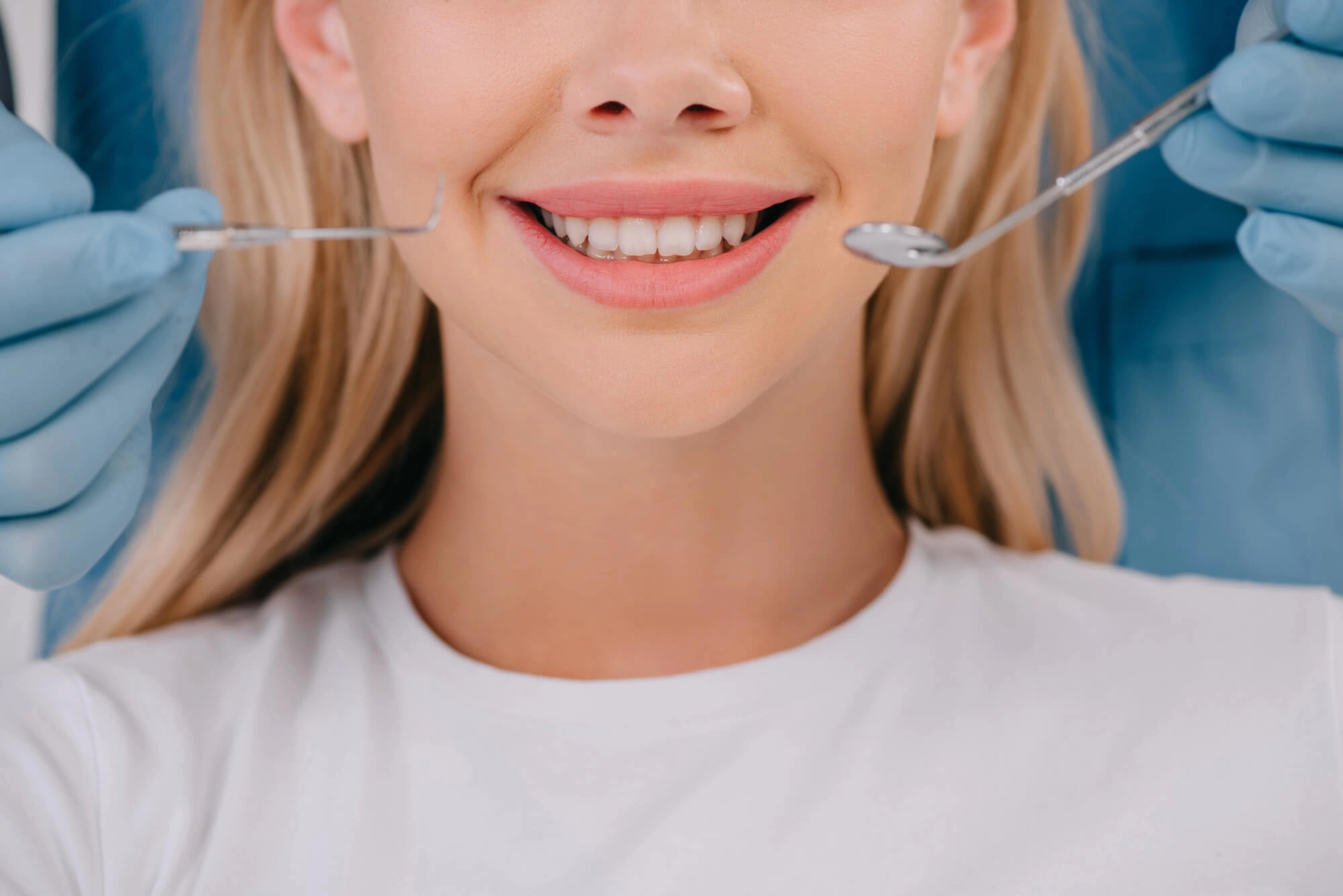 Smiling at Dentist in Indian River